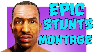 GTA 5 EPIC STUNTS MONTAGE / ГТА 5 ПОДБОРКА ЭПИЧЕСКИХ ТРЮКОВ