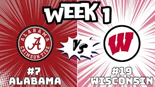 FTB-CP Year 3 Opening Kickoff: #7 Alabama vs #19 Wisconsin - Week 1