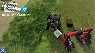 Making Silage Bales for Farmer Jean Cuvier - Haut-Beyleron - Farming Simulator 22