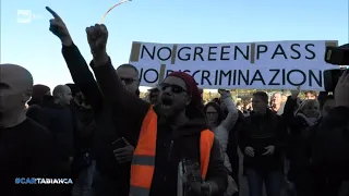 La Protesta dei No Green Pass a Trieste - Cartabianca - 19/10/2021