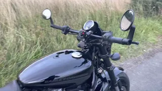Harley-Davidson Street Rod 750 Vance & Hines Competition Exhaust Vs Stock Sound & Review WOW!
