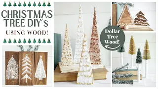 DIY Christmas Decorations 2022! Christmas Tree DIY's Using Wood!