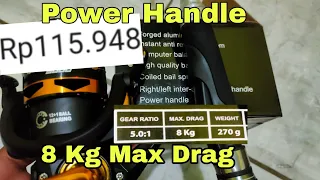 Alhamdulillah ! Hanya 100K Dapat Reel Power Handle Max Drag 8 Kg!