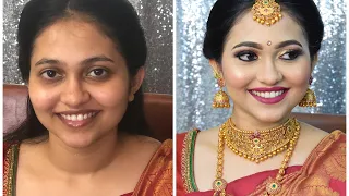 Traditional South Indian bridal look | Instaglam Makeovers by Mubeen