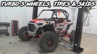 Rzr Turbo S KMC Grenade Wheels, Super ATV Warrior XT 32" Stickies & Trail Armor Skid Plate