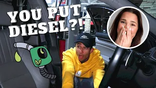 The One I Put Diesel In His Car PRANK! *He almost passed out*