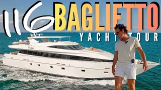 2000/2021 116ft BAGLIETTO Yacht Tour // Baglietto CHARTER Yacht