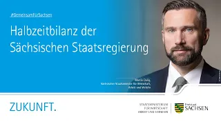 Halbzeitbilanz der Sächsischen Staatsregierung - Pressestatement Martin Dulig