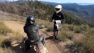 ATK KTM Husaberg & CR250 ride Mendocino National Forest Penny Pines Trail Riding 2021