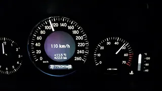 Mercedes E500 W211 Acceleration 60-250 Km/h