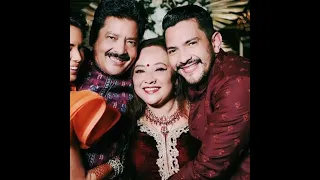 Udit Narayan with his family son Aditya Narayan and wife #short