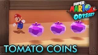 Super Mario Odyssey - All Purple Tomato Coins (Luncheon Kingdom)