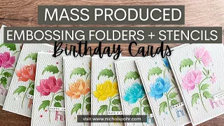 Mass Produced Embossing Folders + Stencils (Altenew May 2022)