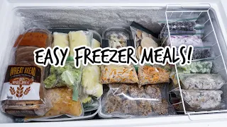 EASY Freezer Meal Recipes! Postpartum Prep | Fill Your Freezer!