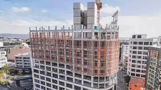 Hawkins - Cordis Auckland Pinnacle Tower - construction time-lapse