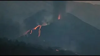 La Palma Volcano Day 28 compilation | 16 Oct 2021