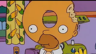 The Simpsons Homers Doughnut Head (Classic Scene)