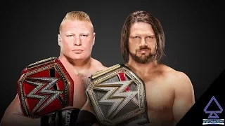 Brock Lesnar vs. AJ Styles Champion vs. Champion - WWE Survivor Series 2017  - WWE 2K18 Simulation