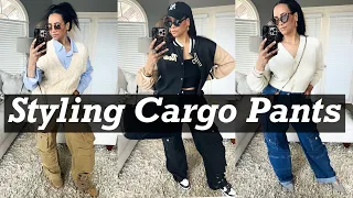 6 WAYS TO STYLE CARGO PANTS | Spring 2023 Fashion Trends | Cargo Pants Outfits | Crystal Momon