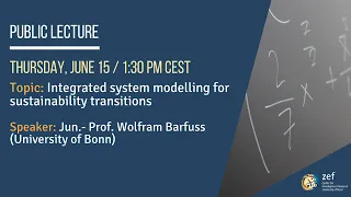 Integrated system modelling for sustainability transitions