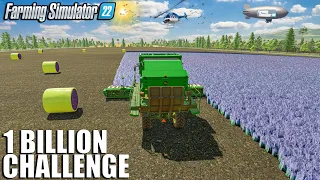 Turning LAVENDER into BALES & Feeding BGA with SILAGE | 1 BILLION Challenge | Farming Simulator 22