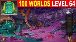 100 Worlds LEVEL 64 Walkthrough - Escape Room Game 100 Worlds Guide