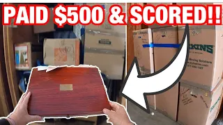 SPENT $500 at VAULT AUCTION & SCORED !! storage wars extreme unboxing mystery boxes