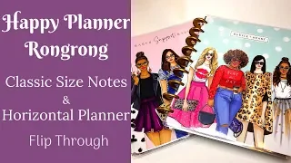 Happy Planner Rongrong Classic Size Notes & Horizontal Planner Flip Through