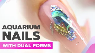 Aquarium Polygel Nails with Dual Forms | AliExpress Haul