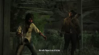 Red Dead Redemption - Man Is Born Unto Trouble: Irish Past Out 'Where's That Machinegun?' Cutscene