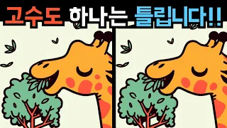 【다른그림찾기】 고수도 하나는 틀립니다! 치매예방퀴즈 【치매예방/Find the difference/틀린그림찾기】