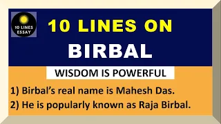 10 Lines on Birbal in English | Few Lines on Birbal