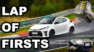 Nürburgring in the WET with a KW Clubsport on the GR Yaris [5K]