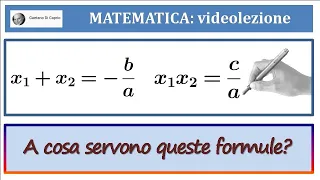 Somma e prodotto delle soluzioni di un'equazione di secondo grado