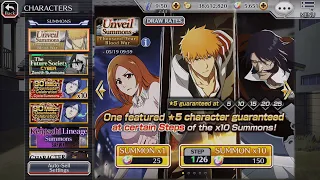 Bleach: Brave Souls - Unveil Summons (Thousand-Year Blood War) - 4 in 1?