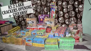 Diwali crackers unboxing biggest stash of Rs 2 lakh 2023 Giveaway