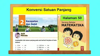 Konversi Satuan Panjang - Asyik Mencoba hal. 50 Senang Belajar Matematika Kelas 5 Bab 2