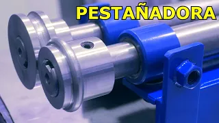 PESTAÑADORA MANUAL.😀😃😎#maquinas #biselahore #beadedwork #torno #fresadora #banco #engraçado #lamina