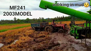 Tractor MF 241,2003 model amazing working in mud