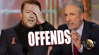 Ricky Gervaiss performance at the Golden Globes offends Jon Stewart