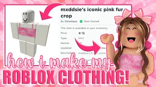 how I make my ROBLOX clothing! (advanced tutorial!) || mxddsie ♡