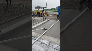 Grooving Line of concrete road