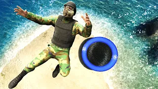 GTA 5 Army Soldier • Epic Trampoline Jumps and Fails! (No godmode)