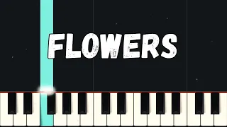 Flowers - Miley Cyrus | Beginner Piano Tutorial Easy