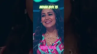 Nahid Afrin Indian Idol 13 Contestant with "Mere bina main rehne lagi hu" #shorts