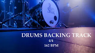 DRUM BACKING TRACK - 162 BPM 4/4 - BINARY RHYTHMIC - YOU TUBE