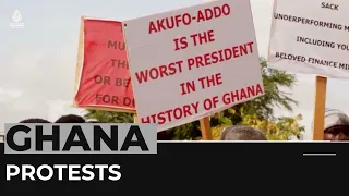 Protests in Ghana as discontent grows over economic woes