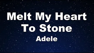 Karaoke♬ Melt My Heart To Stone - Adele 【No Guide Melody】 Instrumental