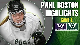 PWHL Boston vs. Minnesota Walter Cup Final Highlights | Game 1