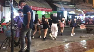 Again nightlife scenes on Street 136 bars & girls| Phnom Penh 2022